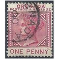 Grenada 1887.SG40 1d Carmine Fine Used.