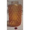 1960's Rare Vintage Antique Orange Tinted Diamo...