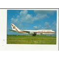 Aviation EGYPTAIR BOEING 747-300 Postcard by Ed...