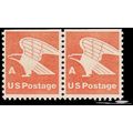 1736 15c A Eagle Fine MNH Dry Gum BPS Hor Pair ...