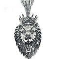 316L Stainless Steel Detailed King Lion Pendant