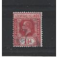 LeewardIslands.SG63 1 1/2d Carmine-Red.Fine Use...