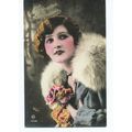 postcard vintage glamour france postcard unpost...