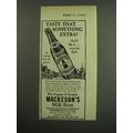 1949 Mackeson's Milk Stout Ad - Taste that some...