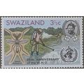 Swaziland QEII 1973 WHO 3½c Spraying Mosquitoes...