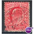 GB stamps 1902-10 KEV11 - 1d SG219 London 4