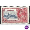 Ascension Island 1935 SG31 1 1/2d Dp Blue & Sca...