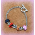 Summer Gift Kiss Charm Euro Beads Silver Tone B...