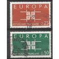 FRANCE N° 1396/97 YVERT OBLITERE ( USED )