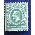 East Africa & Uganda KGV 1912 3c Green Mounted ...