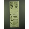 1922 Baker's Cocoa and Chocolate Ad - Imitation