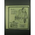 1922 Bankers Trust Company ABA Cheques Ad - Safe
