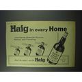 1960 Haig Gold Label Scotch Ad - Every Home
