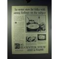 1960 Campbell's Oyster Stew Soup Ad - Strong Fe...