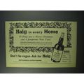 1960 Haig Gold Label Scotch Ad - In Every Home