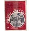 STOKE CITY v MANCHESTER UNITED football program...
