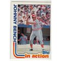 1982 Topps Johnny Bench baseball card #401- HOF...