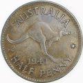 AUSTRALIA 1947 Halfpenny / ½ Penny (Perth Mint)...