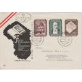 Mi: 989/992/991 used 5.11.1953 FDC Linz- Germany