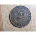 Australia 1924 1d Penny Coin