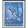 Seychelles 1952 SG165 40c Ultramarine Mounted M...