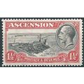 Ascension Island 1934 SG23 1 1/2d Black & Scarl...