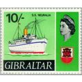 Gibraltar 1967 10s SS Neuralia Unmounted Mint N...