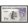 Falkland Islands 1960 SG199 5 1/2d Black & Viol...