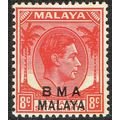 BMA Malaya 1945 8c Scarlet SG7 MM