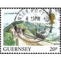 GUERNSEY, La Coupee, Sark, white 1984, 20p