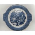 CURRIER & IVES "THE ROCKY MOUNTAINS" PLATTER 11...