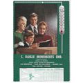 Calendrier Publicitaire 1974 avec Thermometre