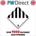 SIGN BLACK WHITE STRIPE DIAMOND 9 BOX SPACE DET...