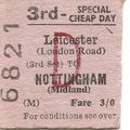 B.T.C. Edmondson Ticket - Leicester London Rd. ...