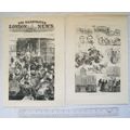 1880 engravings x2 Liverpool Election - Billson...