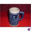 BEER TANKARD /MUG AS SHOWN DEPICTING MEN HAVING...