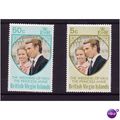 BRITISH VIRGIN ISLANDS 1973 ROYAL WEDDING SET 2...
