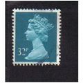 1988 GB DEFINITVE 32P GREENISH-BLUE F/U SG X983
