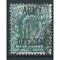 1902 O48 1/2d Blue-Green Army Official Fine Use...