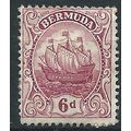 Bermuda 1912 SG50 6d Purple (Remainders) Mounte...