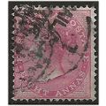 India 1865 SG65 8a Carmine Good+ Used . ..