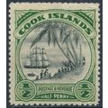 Captain Cook Landing: ½d - Cook Island 1933 - N...