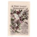 A VERY HAPPY BIRTHDAY .. used vintage postcard ...
