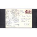 Used Postcard Isreal Stamp CV02871