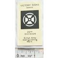 1928 Morris's card Victory Signs 22 23rd Division
