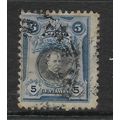PERU 1918 PORTRAITS 5c BLACK AND BLUE PARDO SG ...