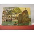 THE HARBOUR, CLOVELLY, DEVON unused vintage pos...