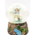 Blue Fairy & Unicorn Snowglobe Ornament Figurin...