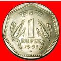 Ⰶ LIONS (1983-1991): INDIA★1 RUPEE 1991 DIAMOND...