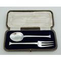 Cased Sterling Silver Christening Set, Sheffiel...